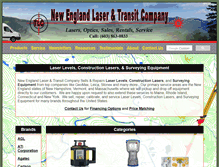 Tablet Screenshot of newenglandlaser.com